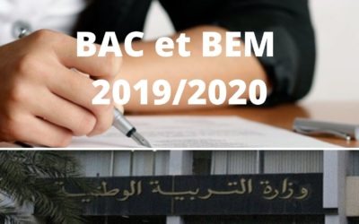 CALENDRIER DES EXAMENS SCOLAIRES 2019/2020