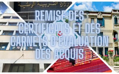 Remise des certificats et des carnets d’évaluation des acquis