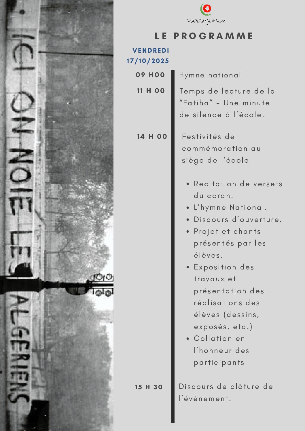 Programme 17 octobre 2024